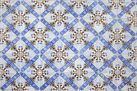 Portugal, Azulejos, close-up stock photo