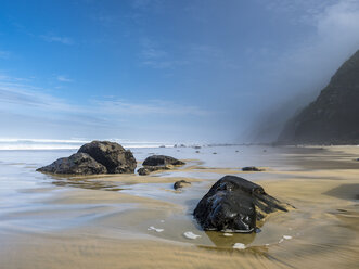 Neuseeland, Nordinsel, Blick auf Maunganui Bluff Beach - STSF01285