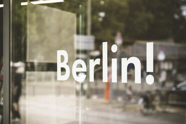 Germany, Berlin, window display with the word 'Berlin' - CHPF00417