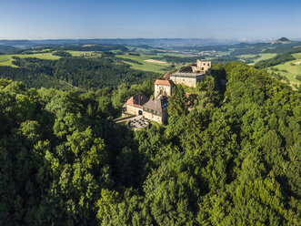 Deutschland, Baden-Württemberg, Remstal, Ruine der Burg Hoher Rechberg - STSF01304