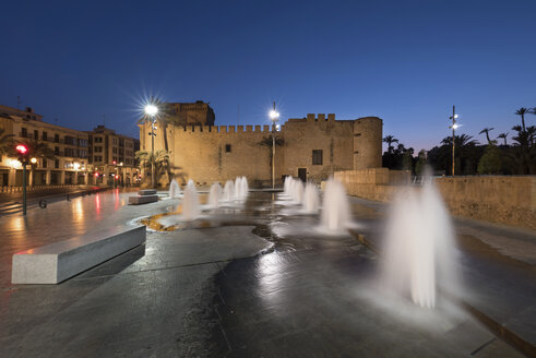 Spain, Elche, Altamira Palace at blue hour - DHCF00145