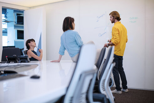 Geschäftsleute bei einem Treffen im Büro, Brainstorming - ZEF14390