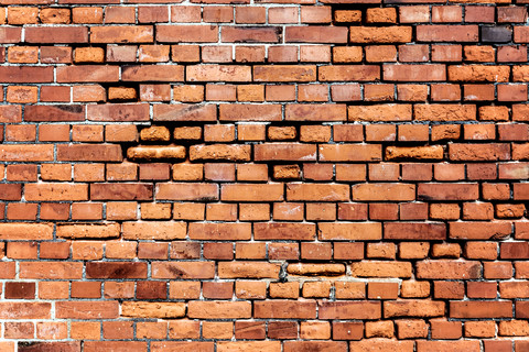 Backsteinmauer, lizenzfreies Stockfoto