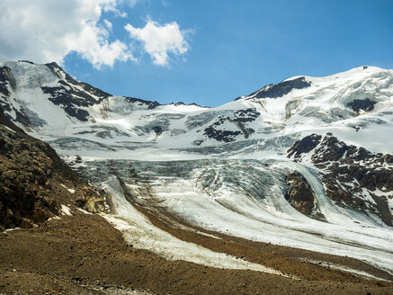 Italien, Lombardei, Cevedale Vioz Bergkamm, Forni-Gletscher - LAF01874