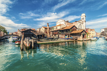 Italien, Venedig, Gondel-Werft am Rio di San Trovaso - CSTF01359