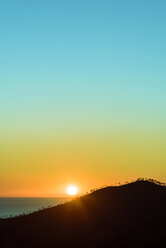 Italy, Liguria, Cinque Terre, coast and Ligurian Sea at sunset - CSTF01370