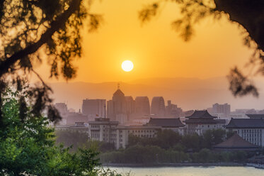 China, Beijing, view to the city at sunset - THAF01961