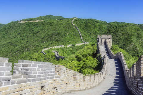 China, Mutianyu, Great Wall stock photo