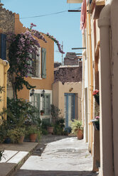 France, Collioure, scenic alley in the town - SKCF00317