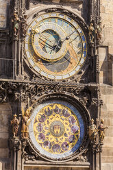 Tschechische Republik, Prag, Altstadt, Altstädter Rathaus, astronomische Uhr - WDF04121