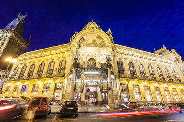 Czech Republic, Prague, Republic Square at night - WDF04152