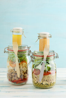 Einmachgläser für gemischte Salate und Gläser mit Dressings - ECF01882