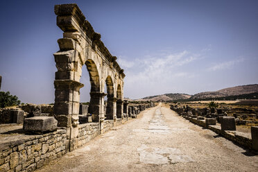 Marokko, Volubilis, antike römische Ruinen - SIPF01768