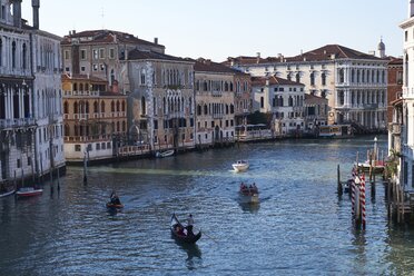 Italy, Venice, Gondolas on Canal Grande - MR01728