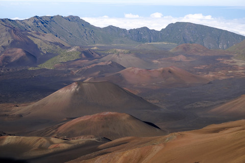 USA, Hawaii, Big Island, Haleakala-Nationalpark, Krater, lizenzfreies Stockfoto