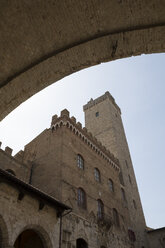 Italien, Toskana, San Gimignano, Palazzo Communale, Museum, Häuser und Turm - ADVF00005
