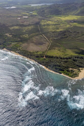 USA, Hawaii, Kauai, Southern Coast, aerial view - HLF01029
