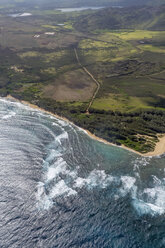 USA, Hawaii, Kauai, Südküste, Luftaufnahme - HLF01029