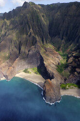 USA, Hawaii, Kauai, Na Pali Küste, Luftaufnahme - HLF01042