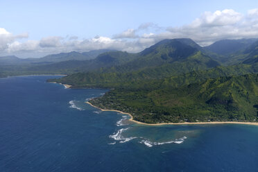 USA, Hawaii, Kauai, North Coast, aerial view - HLF01044