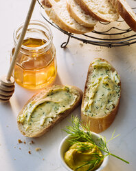 Slices of Baguette with compound butter - PPXF00111