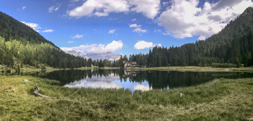 Italy, Trentino, Rendena valley, Lake Nambino and Brenta mountain range - LOMF00630