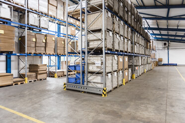 Shelves in storehouse in German coompany - DIGF02957