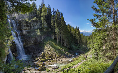 Italy, Trentino, Rendena valley, Vallesinella Waterfalls - LOMF00645