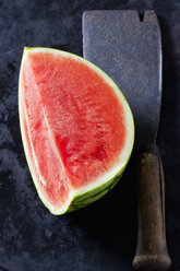 Watermelon on an old cleaver - CSF28423