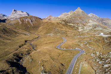 Schweiz, Graubünden, Schweizer Alpen, Parc Ela, Julierpass, Luftaufnahme - STSF01336