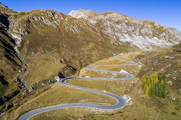 Schweiz, Graubünden, Schweizer Alpen, Parc Ela, Julierpass, Luftaufnahme - STSF01339