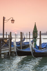 Italy, Venice, gondolas in water - RPSF00025