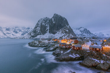 Norway, Lofoten, Hamnoy in the evening - RPSF00044