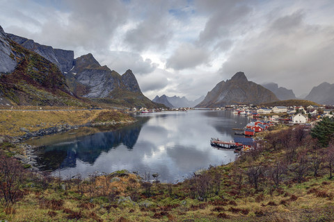 Norwegen, Lofoten, Reine, lizenzfreies Stockfoto