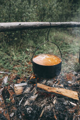Cauldron over camp fire - VPIF00260