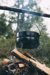 Cauldron over camp fire - VPIF00261