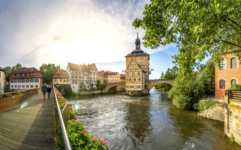Deutschland, Bayern, Bamberg, Altstadt, Altes Rathaus, lizenzfreies Stockfoto