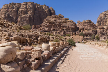 Jordania, Wadi Musa, Petra, Säulenstraße - MABF00462