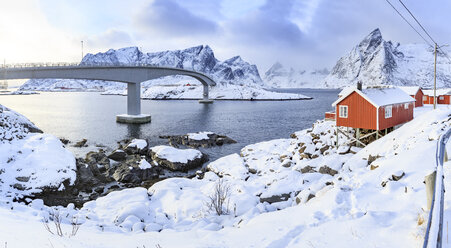 Norwegen, Lofoten, Insel Hamnoy, Fischerhütten - VTF00596