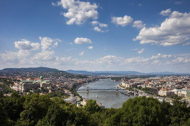 Ungarn, Budapest, Stadtbild von oben - ABOF00308