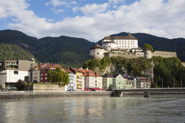 Austria, Tyrol, Kufstein, Old town, Kufstein Fortress, Inn river - WIF03447