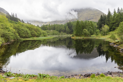 Großbritannien, Schottland, Schottische Highlands, Glencoe, Torren Lochan, lizenzfreies Stockfoto