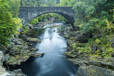 UK, Scotland, Highland, Invermoriston waterfalls - STSF01420