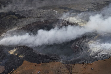 USA, Hawaii, Big Island, Hawaii Volcanoes National Park, Luftaufnahme des Pu'u O'o' Kraters - HLF01064