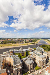 Deutschland, Dresden, Blick über das alte Stadtzentrum - WDF04196