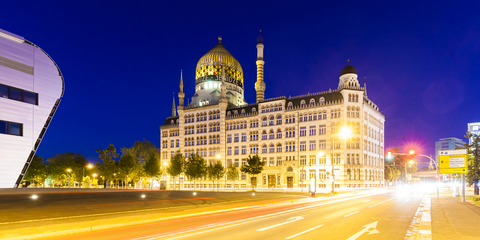 Deutschland, Dresden, Yenidze-Gebäude, lizenzfreies Stockfoto