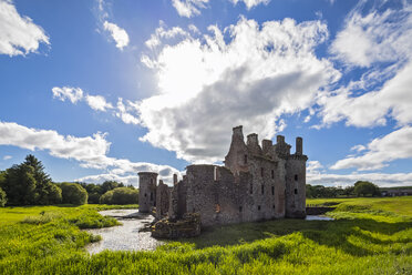 Großbritannien, Schottland, Dumfries und Galloway, Caerlaverock Castle - FOF09545