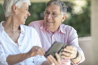 Happy senior couple looking at each other - ZEF14753