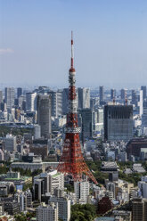 Japan, Tokio, Stadtansicht mit Tokio Tower - THAF02070