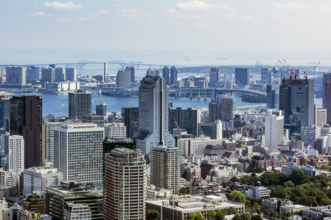 Japan, Tokio, Stadtansicht, lizenzfreies Stockfoto